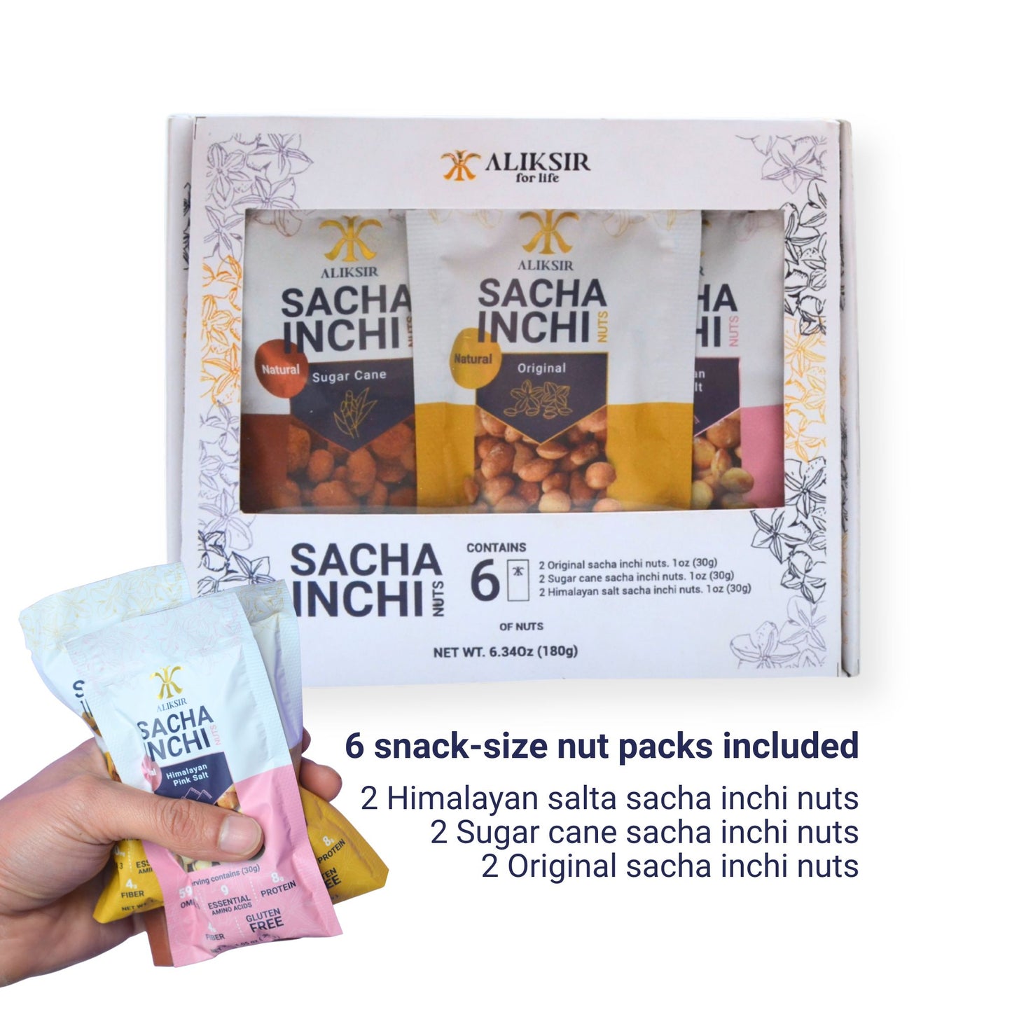 SACHA INCHI SNACK VARIETY BOX (6 PACKS)