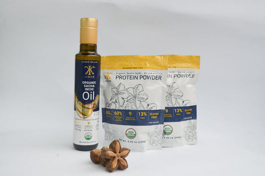 2 SACHA INCHI PROTEINS + 1 SACHA INCHI OIL