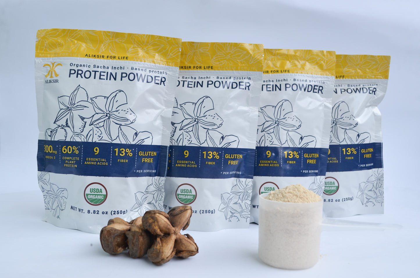 ORGANIC SACHA INCHI PROTEIN POWDER (250 g) Pack of 4