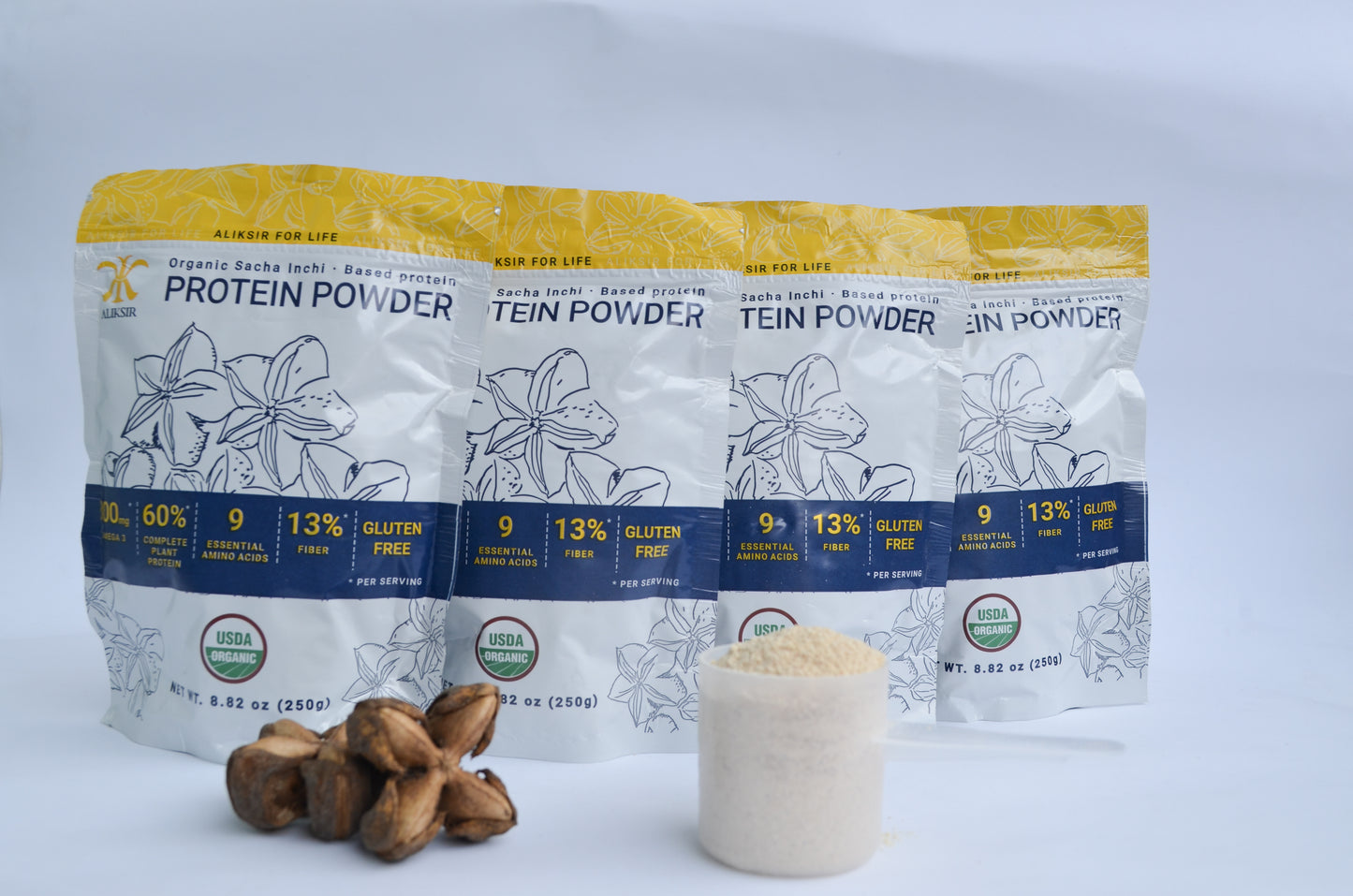 ORGANIC SACHA INCHI PROTEIN POWDER (250 g) Pack of 4