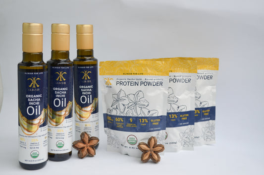 3 SACHA INCHI PROTEINS + 3 SACHA INCHI OILS