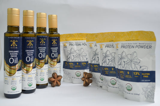 4 SACHA INCHI PROTEINS + 4 SACHA INCHI OILS