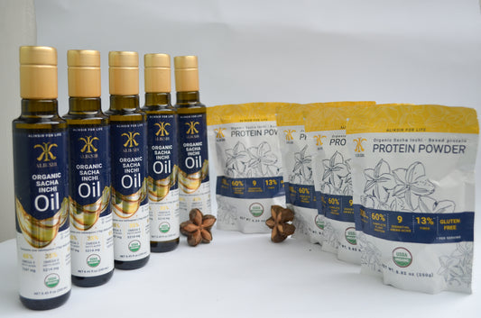 4 SACHA INCHI PROTEINS + 5 SACHA INCHI OILS