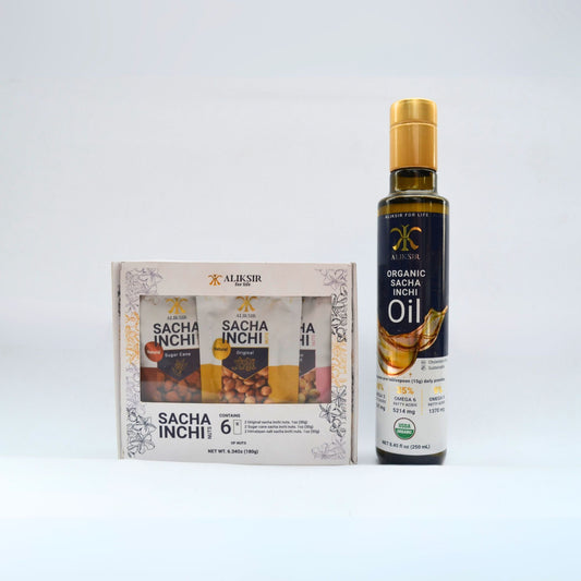 SACHA INCHI (1 OIL + 1 BOX OF SNACKS)