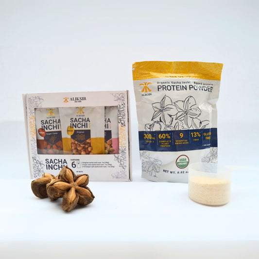 SACHA INCHI (1 PROTEIN + 1 BOX OF SNACKS)