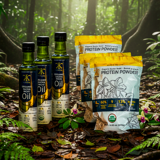 3 SACHA INCHI PROTEINS + 3 SACHA INCHI OILS