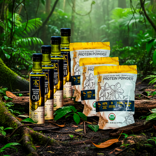 3 SACHA INCHI PROTEINS + 4 SACHA INCHI OILS