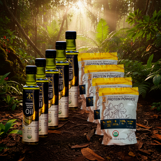 4 SACHA INCHI PROTEINS + 5 SACHA INCHI OILS